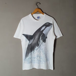 Vintage Killer Whales Artwork by Peter Kull Harlequin 1989