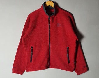 Vintage FJALLRAVEN Polartec Fleece Zipper Sweater size S-M / 1990s Outdoor streetwear Fleece Pile sweater Winter Pullover