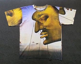 90年代のピカソ全面プリントアートTシャツ。希少な1990年代の