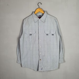 Vintage BAD BOY USA 1990s Hip Hop Button Down Worker shirt size Medium / Streetwear vintage rapper / Swag Rap Rapper badboy Workwear shirt