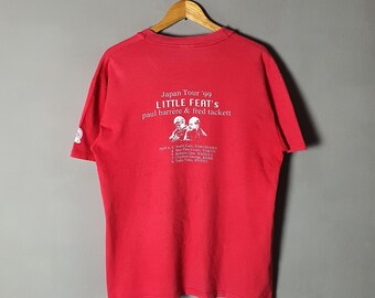 Vintage 1999 LITTLE FEAT Japan Tour Autograph T Shirt Size