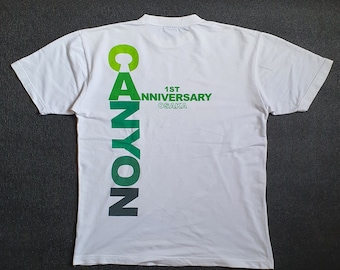 Camiseta vintage GRAND CANYON GDC 1er aniversario Osaka 90s marca japonesa talla L/X-Large / Camiseta de cultura japonesa Harajuku 1990s