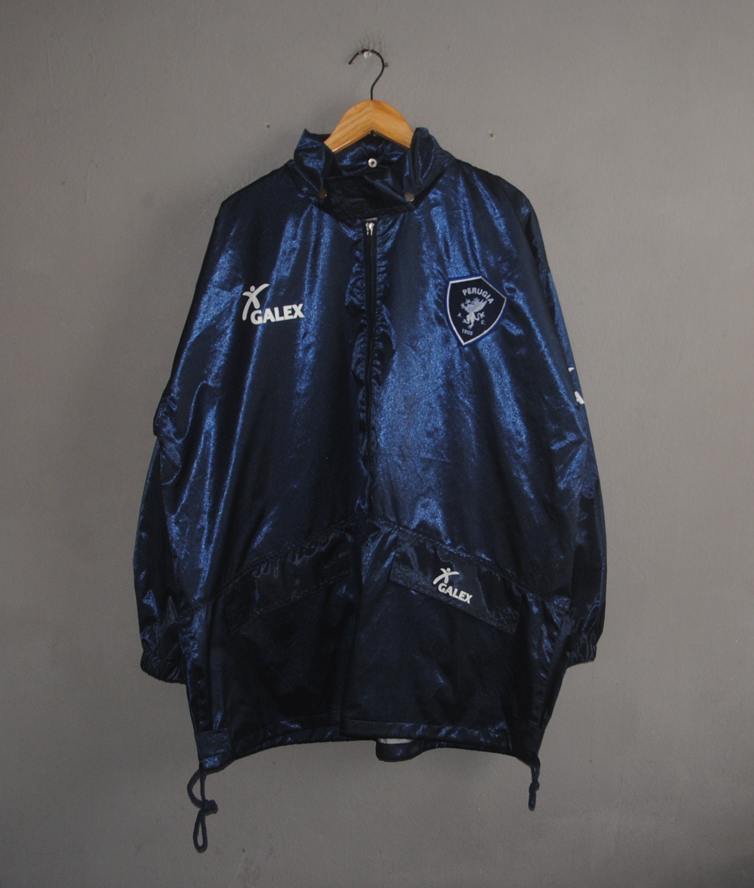 Vintage A C Perugia Calcio Galex 1998 1999 Raincoat Etsy