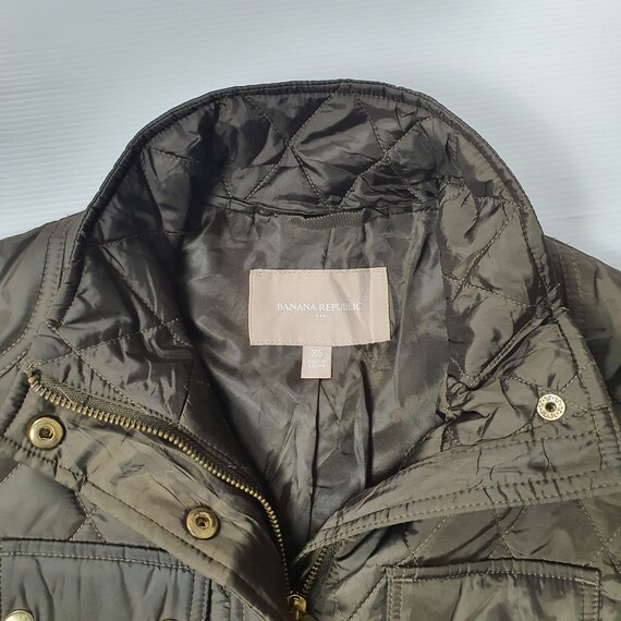 Ladies BANANA REPUBLIC Women's Light Quilted Jacket Size XS / Womens  Outerwear Belted Jacket / Olive Green Army Style Jacket 