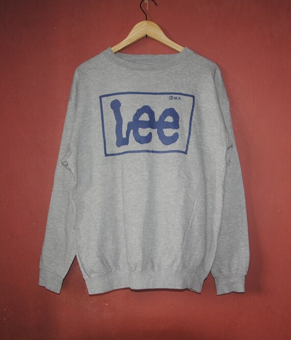 Vintage LEE Jeans Sweatshirt Large / 1990s Lee Heather Grey Jumper / Nice  Design / Pullover - Etsy