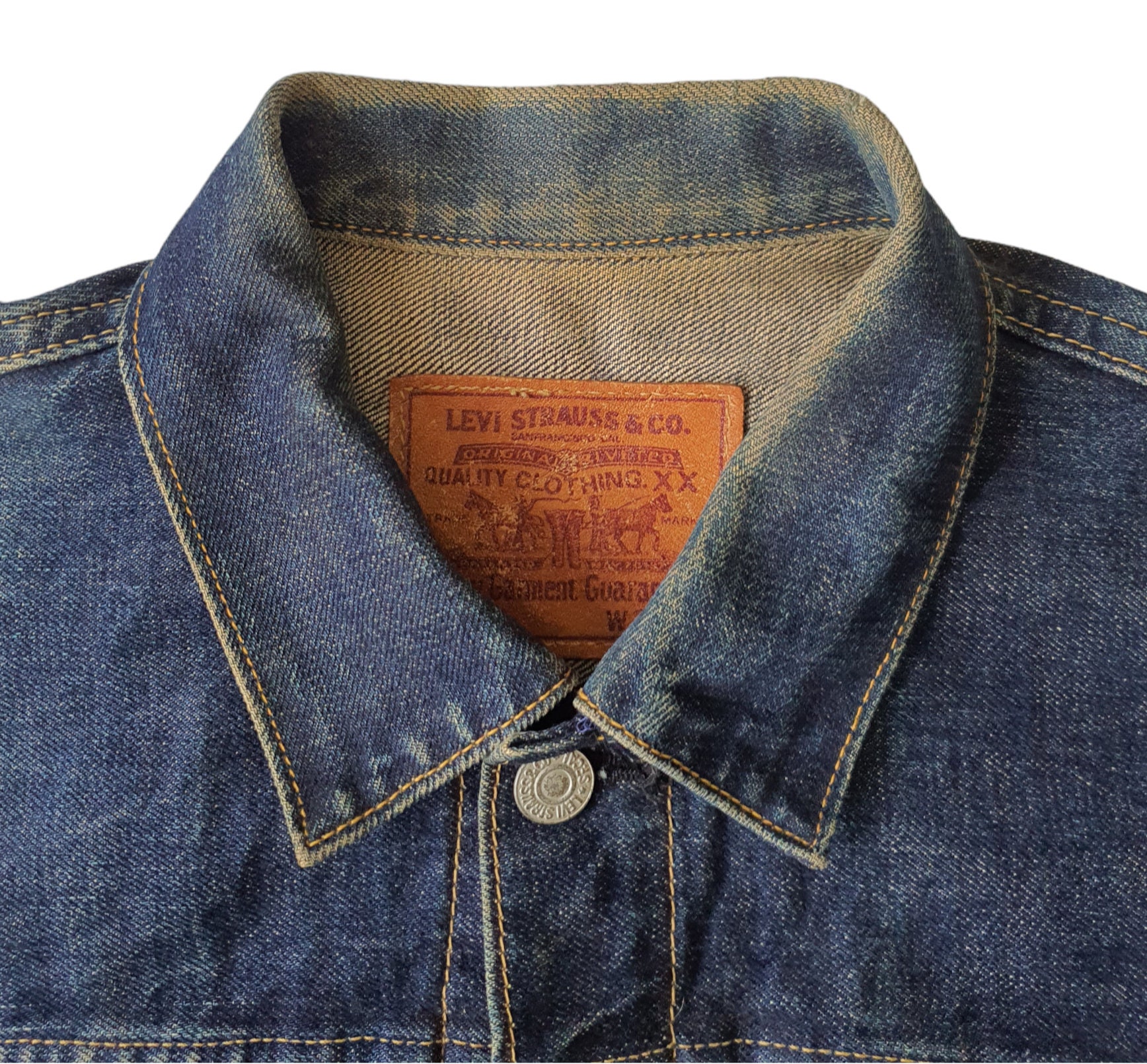 Vintage LEVI'S 507 Type 2 II Selvedge Denim Trucker Jacket Vintage LEVI'S 507 Type 2 II Selvedge Denim Trucker Jacket