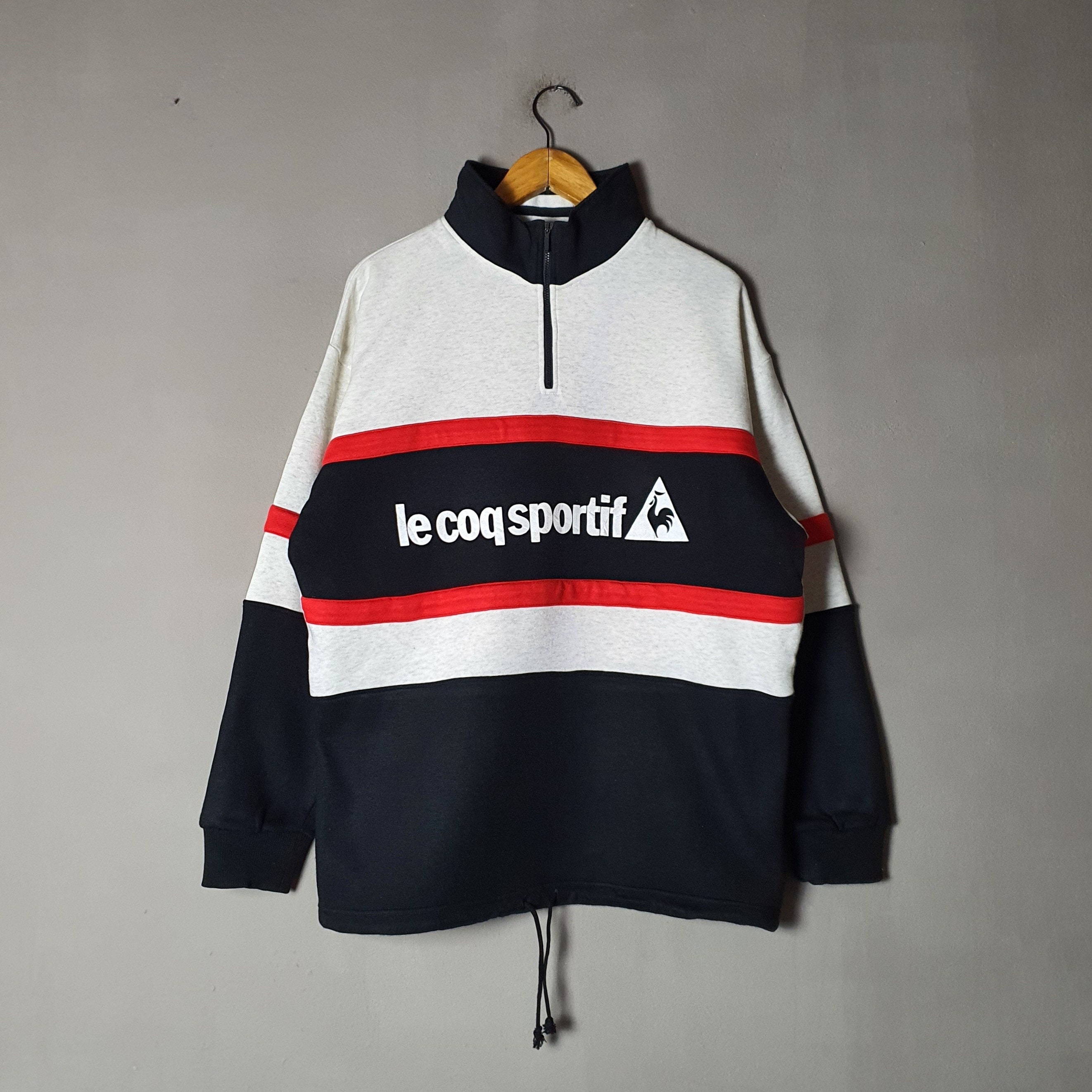 Vintage LE COQ SPORTIF 1990s Sweatshirt Size Large 90s Vintage