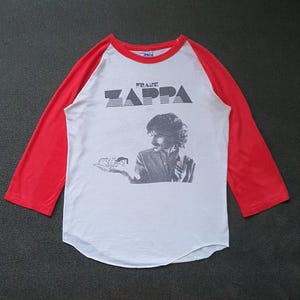 Maglietta vintage FRANK ZAPPA Crush on Boxes Tour del 1980, taglia XS-S / Magliette Rock Proto punk Jazz Blues Concert Tour degli anni '70 e '80
