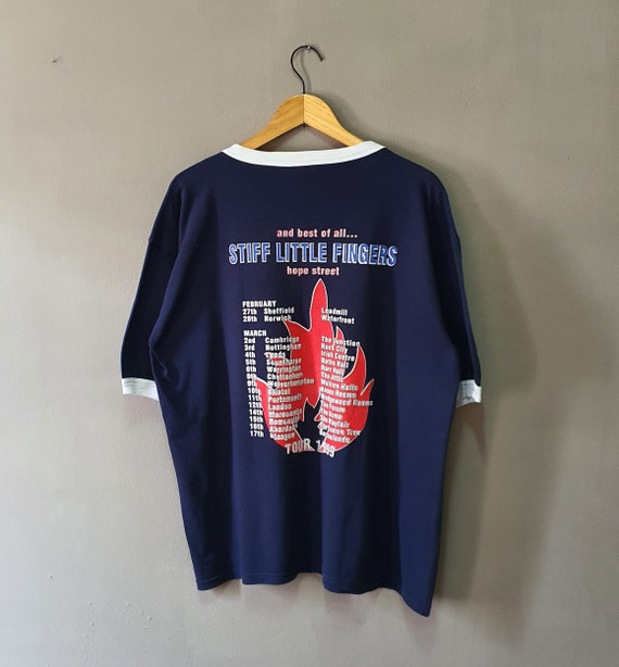 Vintage 1999 Stiff Little Fingers UK Tour T Shirt Size XL