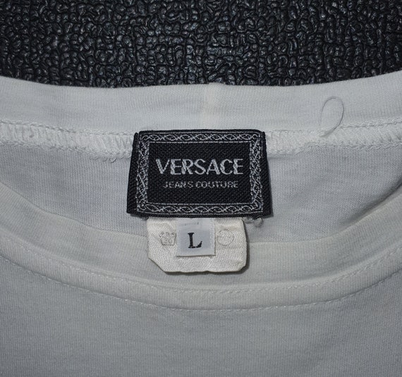 Vintage 1989 VERSACE Jeans Couture T Shirt size L… - image 7