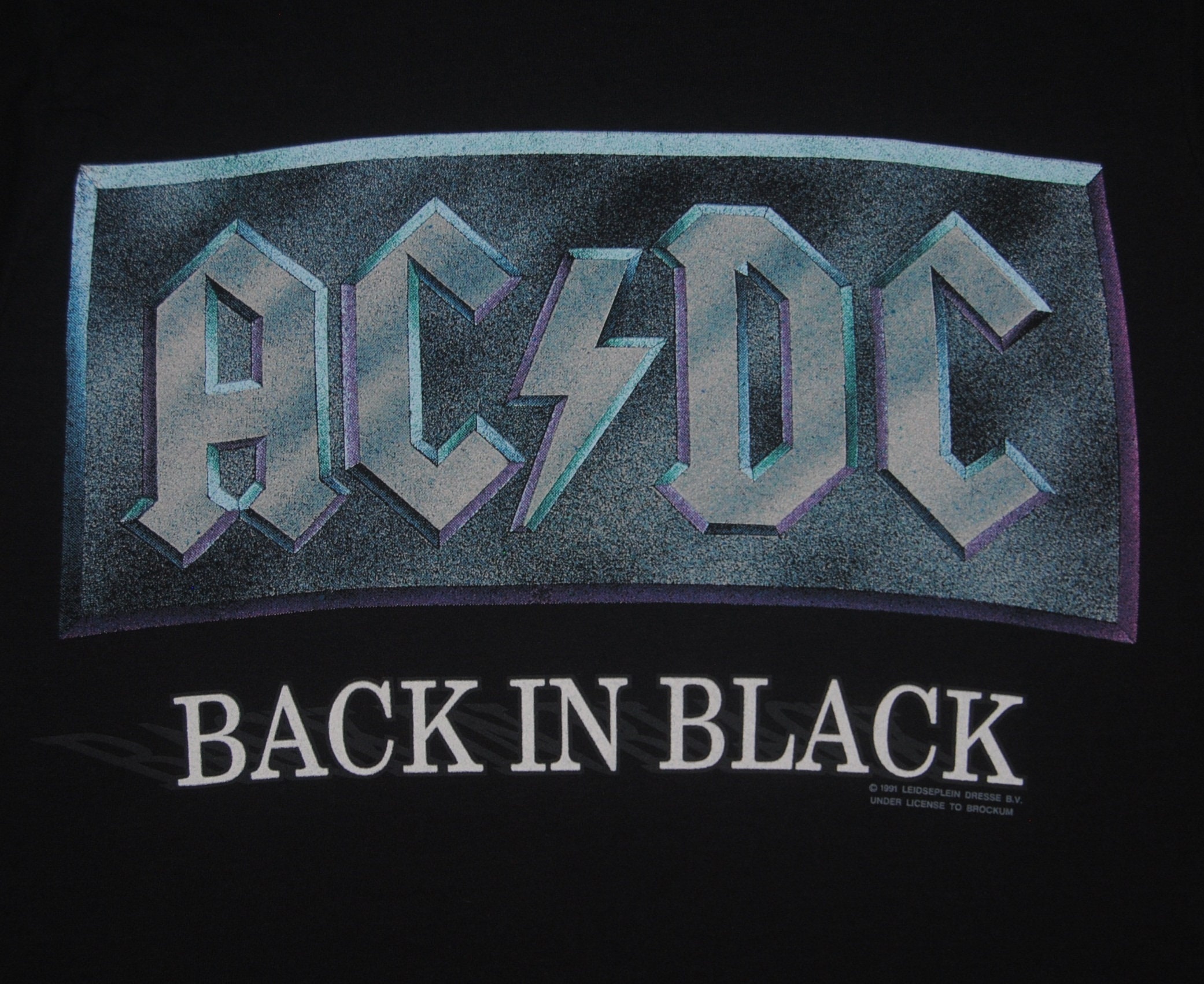 ヴィンテージ ACDC 1990-1991 ワールド ツアー バック イン
