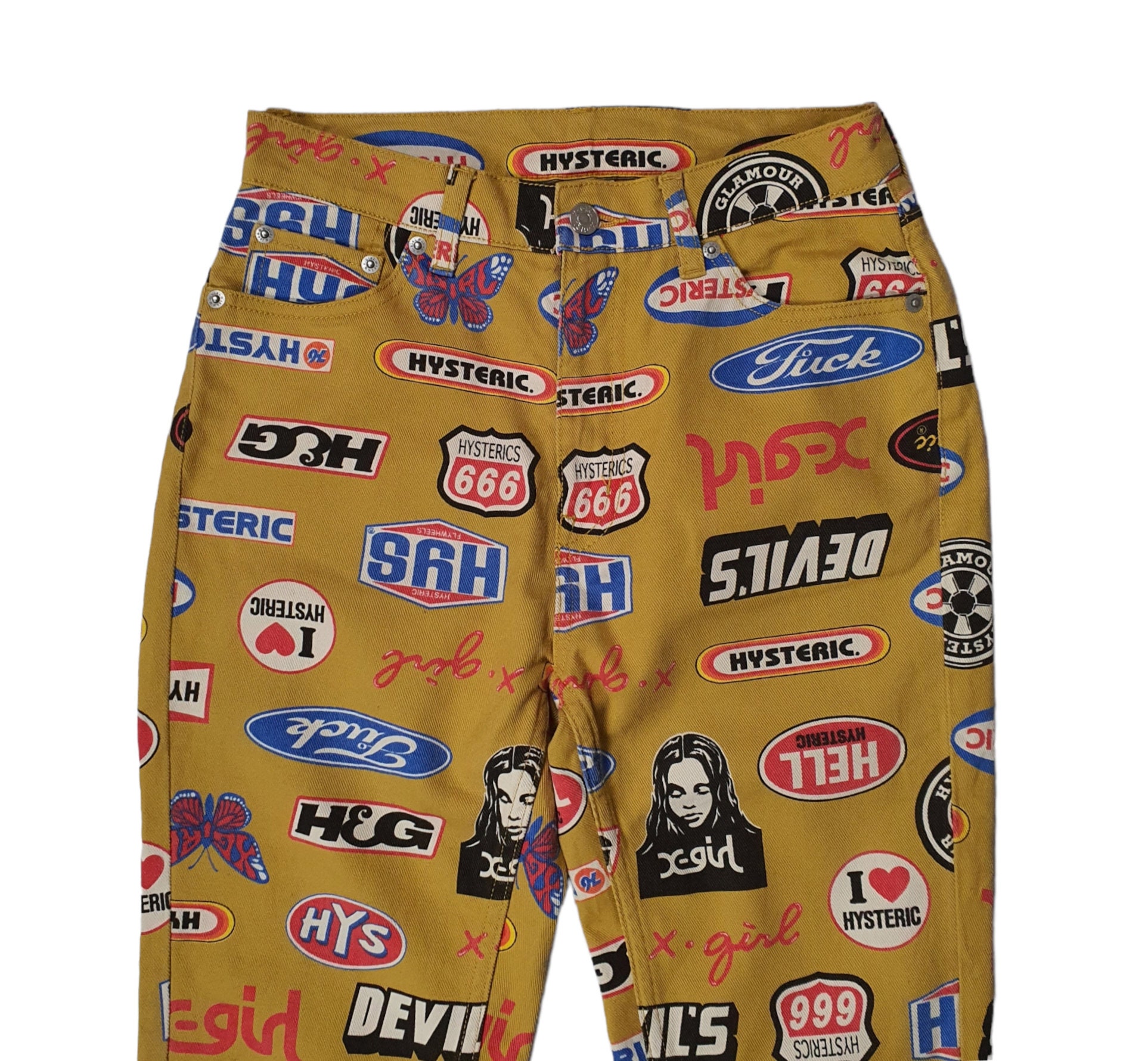 ネットオフ 送料得店  Women Ladies X-girl Glamour Hysteric Pant Rare / 26 Size Tシャツ(半袖/袖なし)