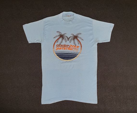 Vintage 1978 EAGLES Summer Tour T shirt size XS-S… - image 1