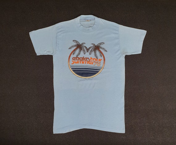 Vintage 1978 EAGLES Summer Tour T shirt size XS-S… - image 1