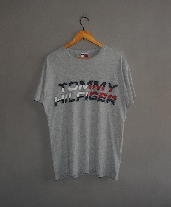 Vintage TOMMY HILFIGER 90s T Shirt Size Small Medium / Rare - Etsy