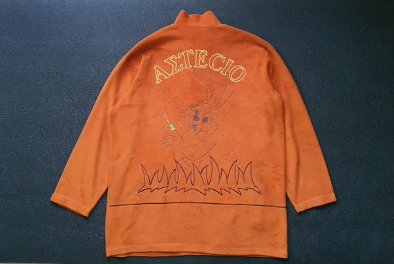 ヴィンテージ AETECIO フリース セーター サイズ M-L / 90 年代 Y2K 