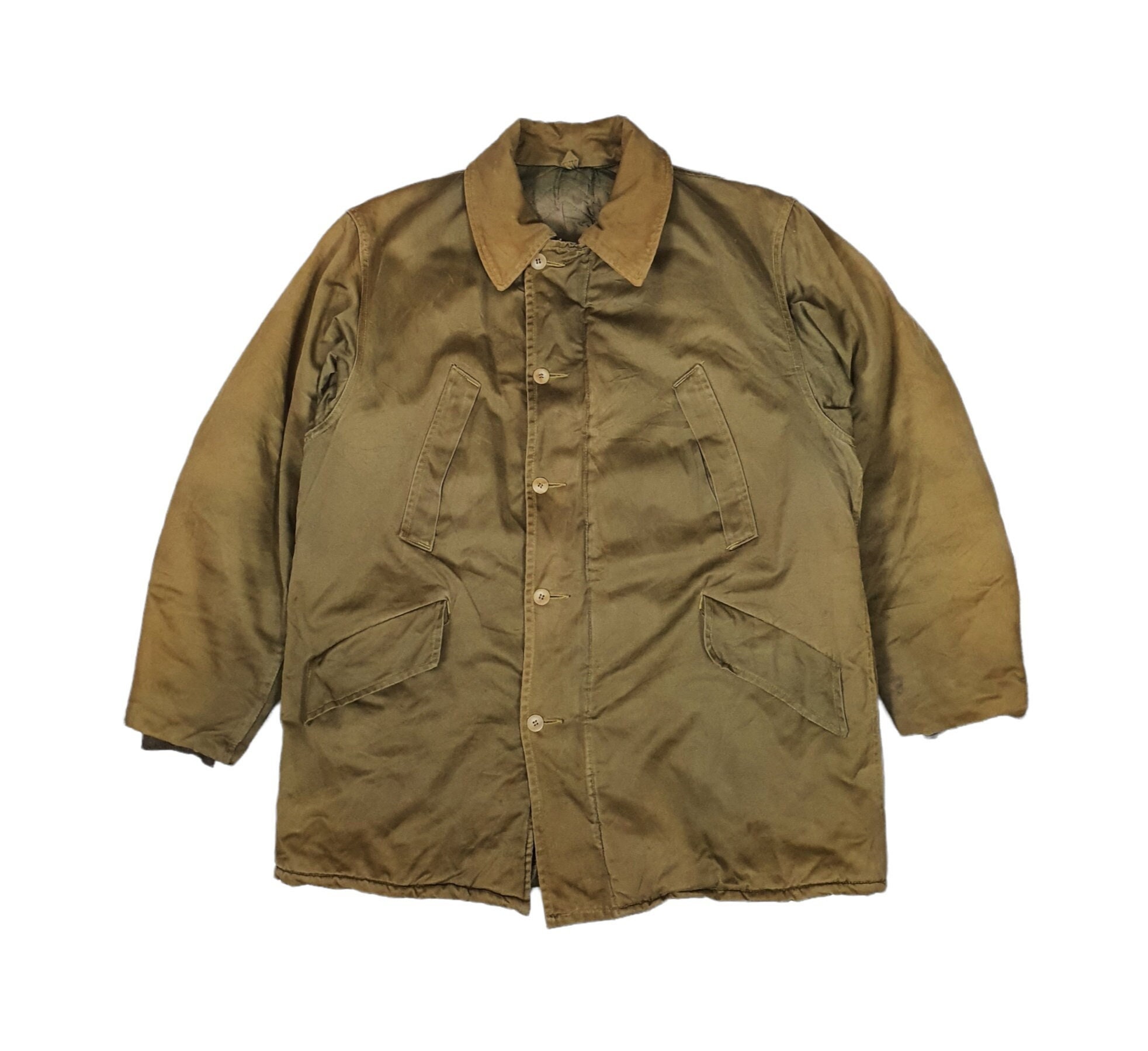 ジャケット・アウター 50's French Army Wool Field Coat Vintage 50s US Army Field Coat Jacket Winter Vietnam War