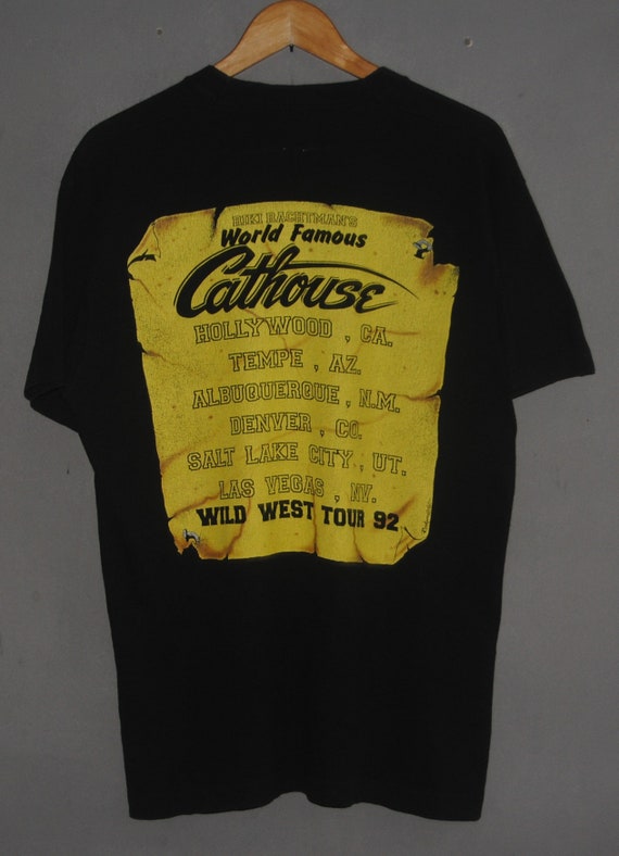Vintage CATHOUSE Riki Rachtman's 1992 Wild West T… - image 2