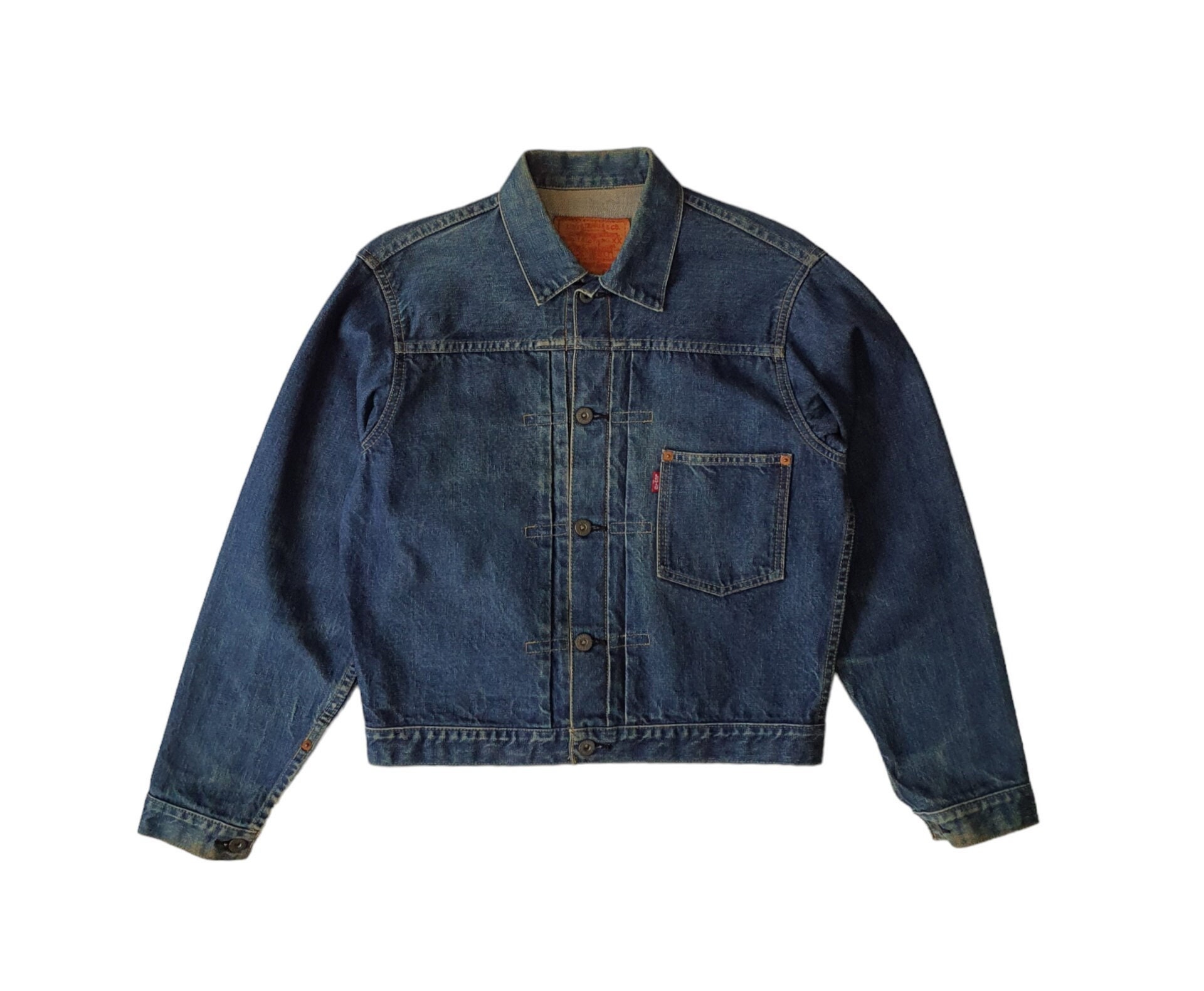 Vintage LEVI'S Type 1 Big E Denim Trucker Jacket Size 38/ M Vintage LEVI'S Type 1 Big E Denim Trucker Jacket Size 38/ M