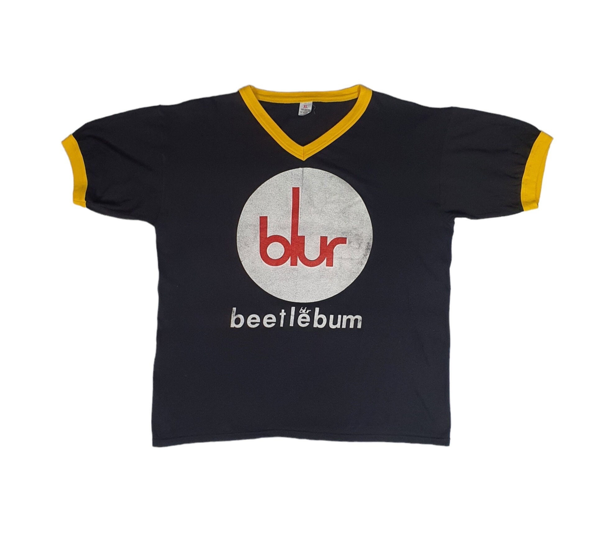 Vintage 1997 BLUR Beetlebum UK Tour T Shirt Size X-large