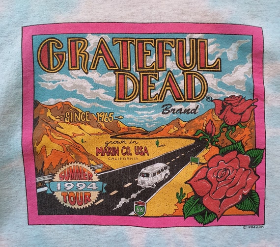 Vintage 1994 GRATEFUL DEAD Summer Tour Route 66 S… - image 5