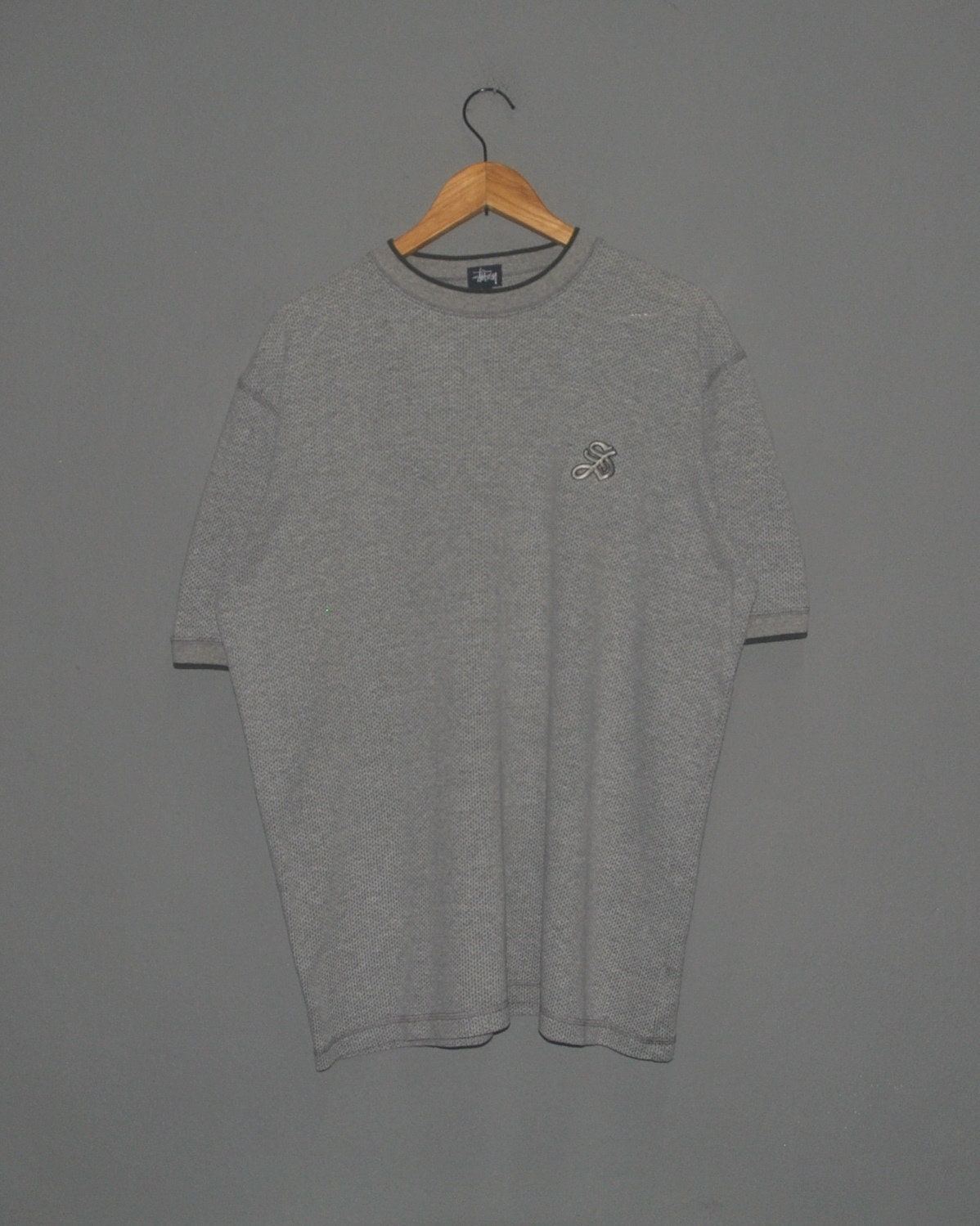 Vintage STUSSY 1990s T shirt size Large / 90s Streetwear raw vibes vintage Hip hop Skate swag 90s Mesh Style Cotton Made in USA tee