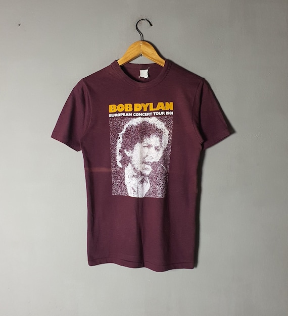 Vintage 1981 BOB DYLAN European Tour T shirt size 