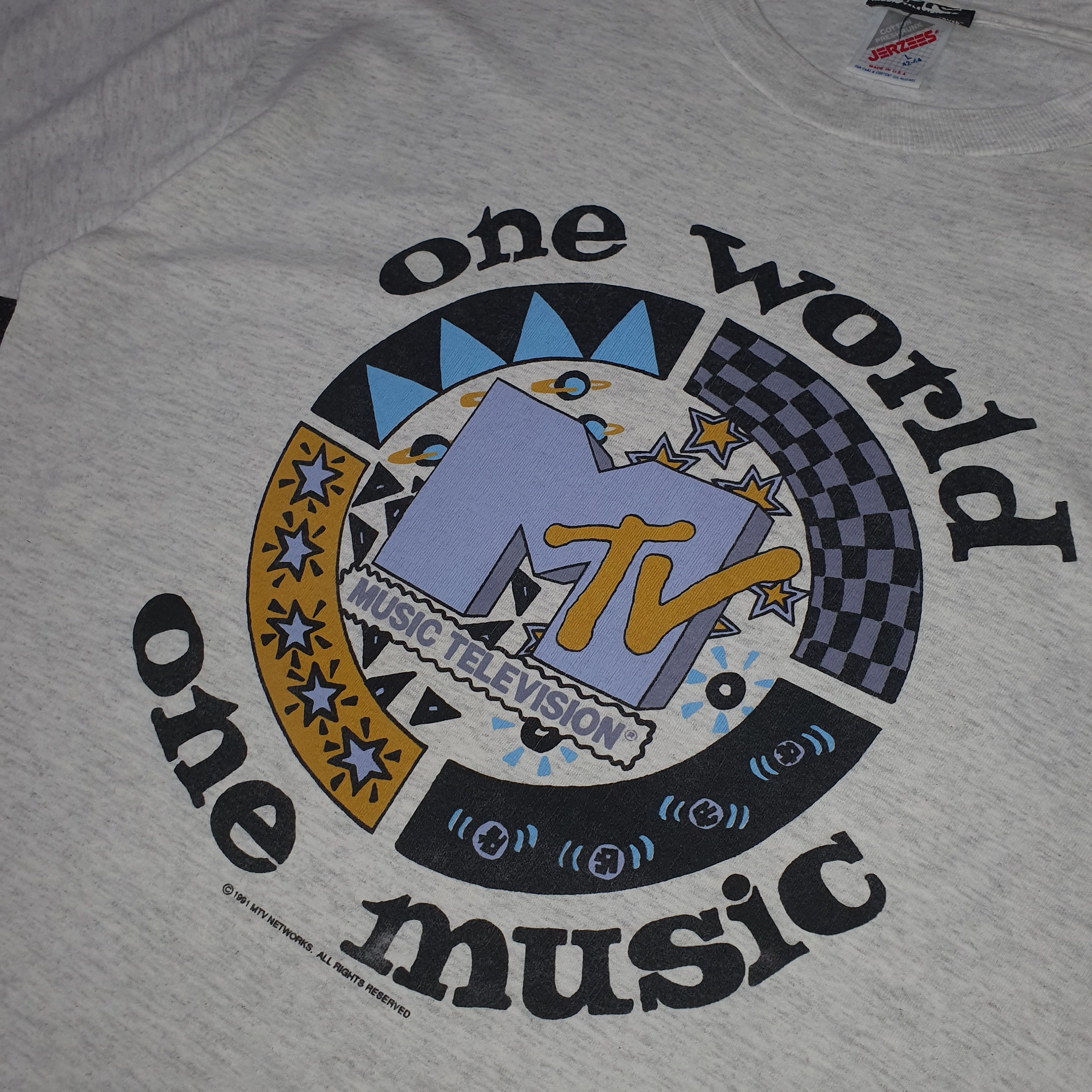 貴重 MTV 1991年 ヴィンテージ Tシャツ サイズL 美品 貴重 MTV 1991年 ヴィンテージ Tシャツ サイズL 美品 - メルカリ