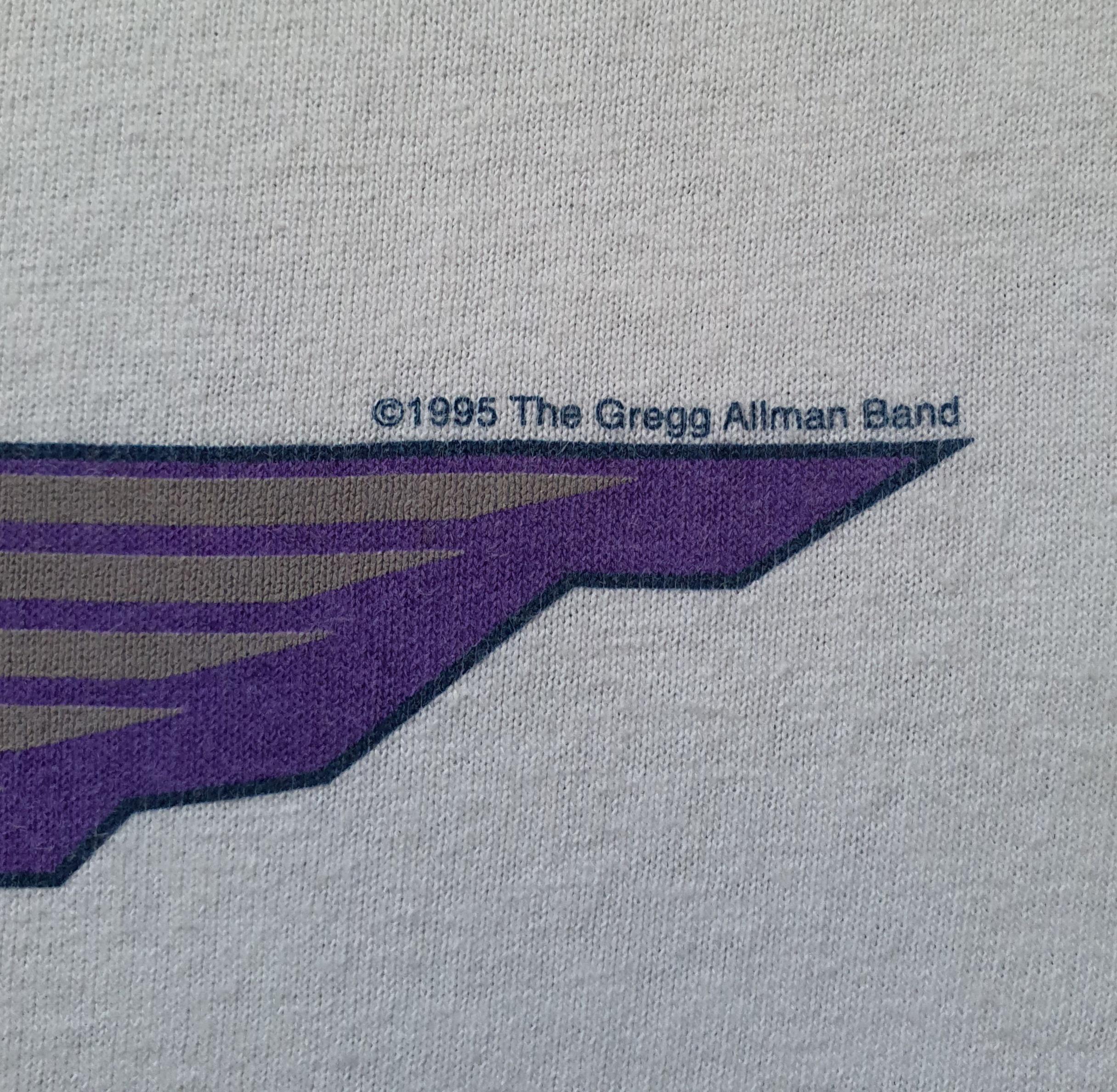 Vintage 1995 GREGG ALLMAN BAND Georgia Tour T Shirt Size M / 1990s
