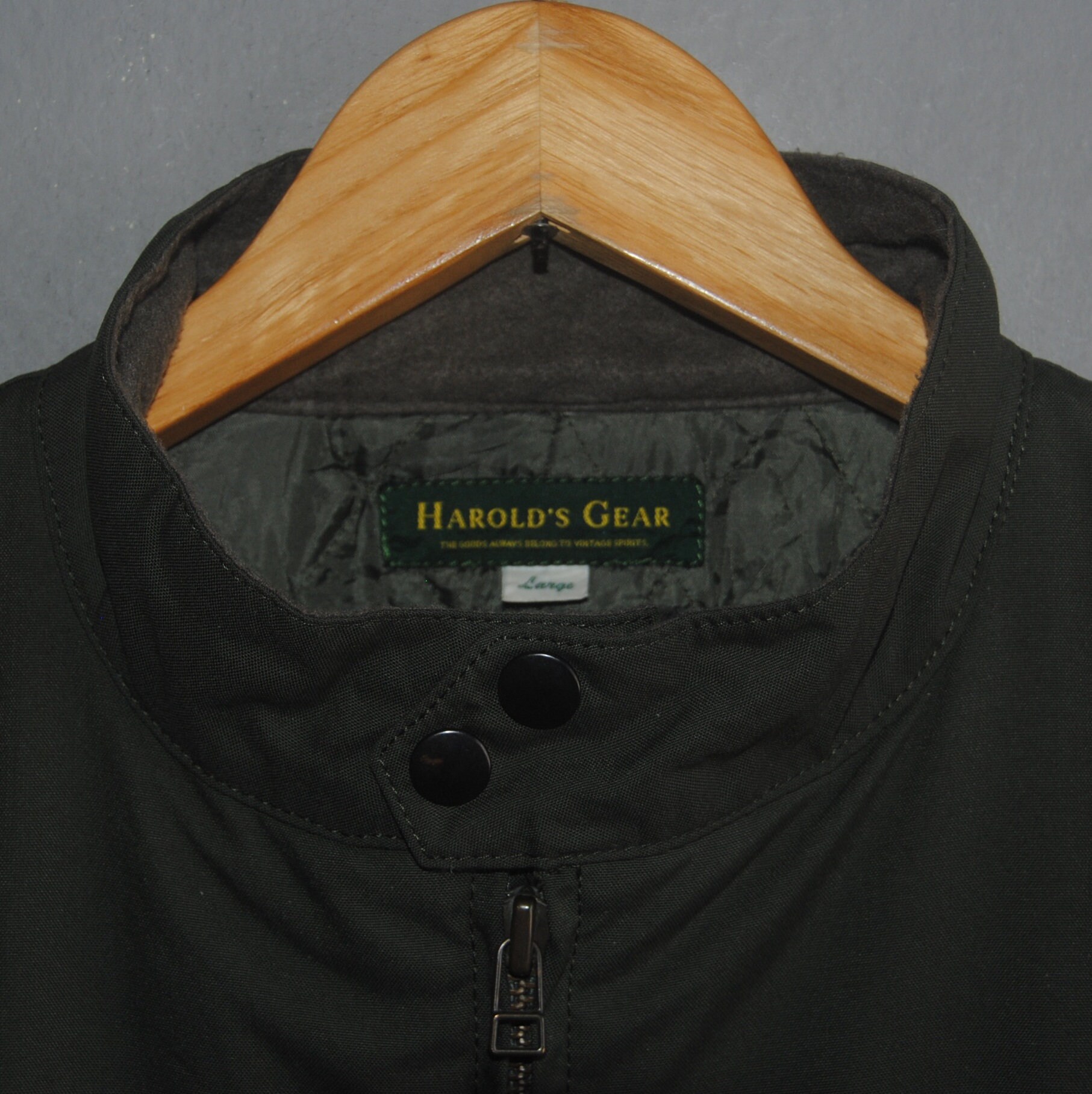 ジャケット・アウター harold's gear leather jacket VINTAGE) HAROLD'S GEAR VERY SHORT LENGTH LEATHER JACKET WITH