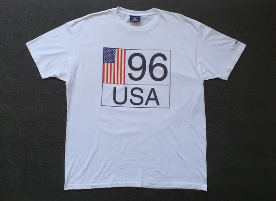 Tシャツ・カットソー 90S USA Sporty T Shirt Vintage 1996 POLO SPORT Usa T Shirt Size Large / 90s Polo