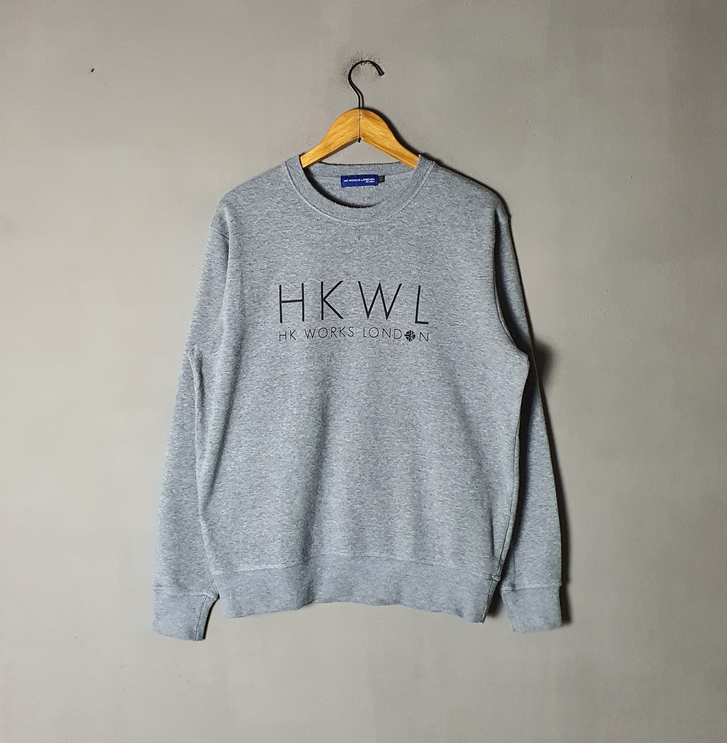 Vintage Hiroko Koshino HK Works London Men Sweatshirt Size Large 