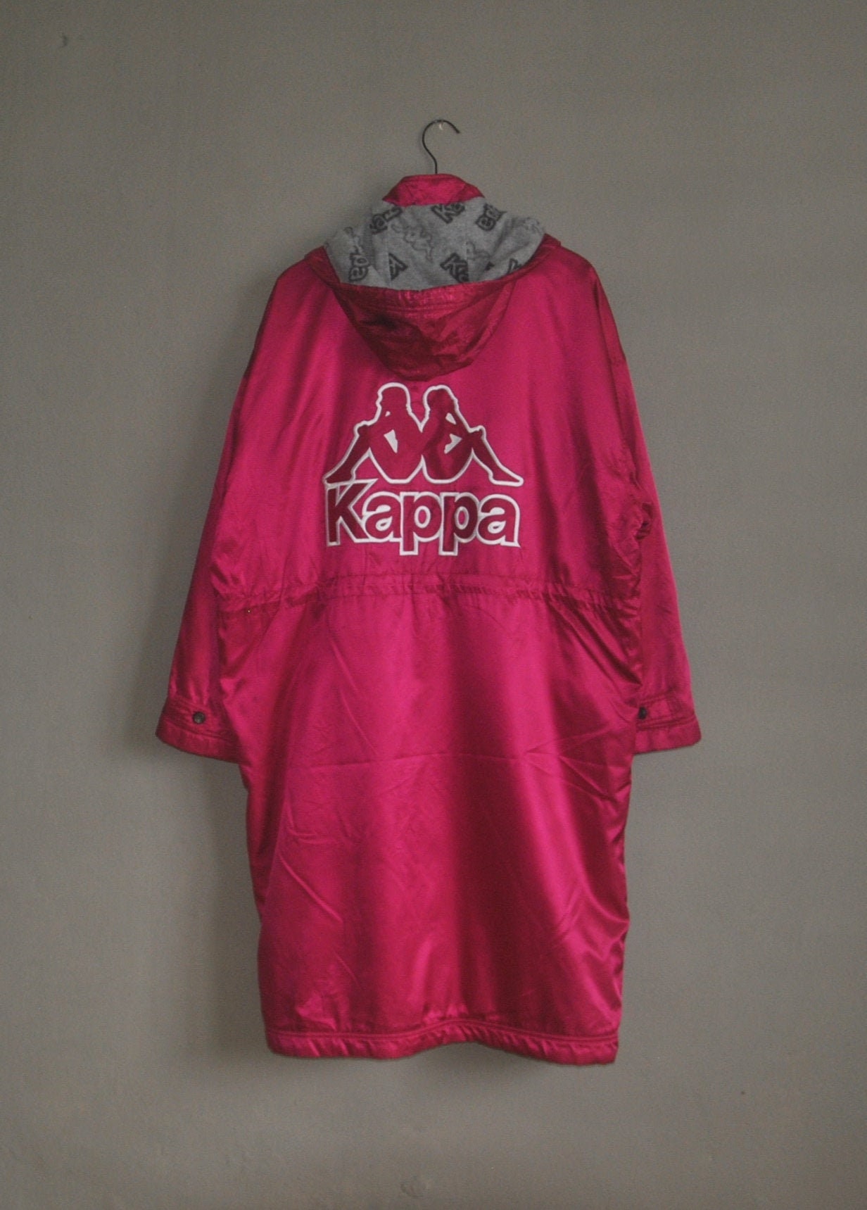Vintage KAPPA Long Jacket 90s Windbreaker Size / 1990s Kappa - Etsy