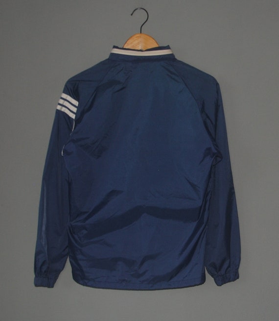 Vintage 80s ADIDAS Trefoil Light Raincoat windbre… - image 2