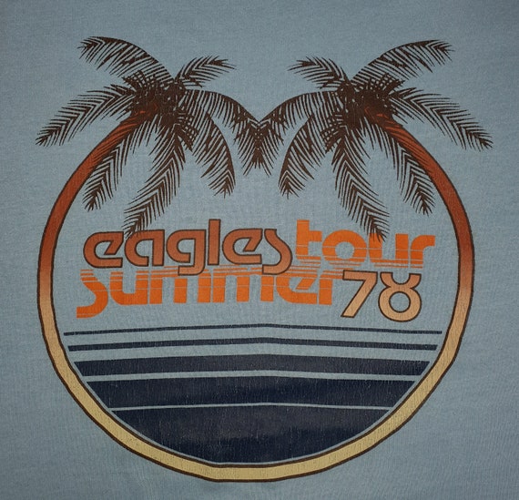Vintage 1978 EAGLES Summer Tour T shirt size XS-S… - image 5