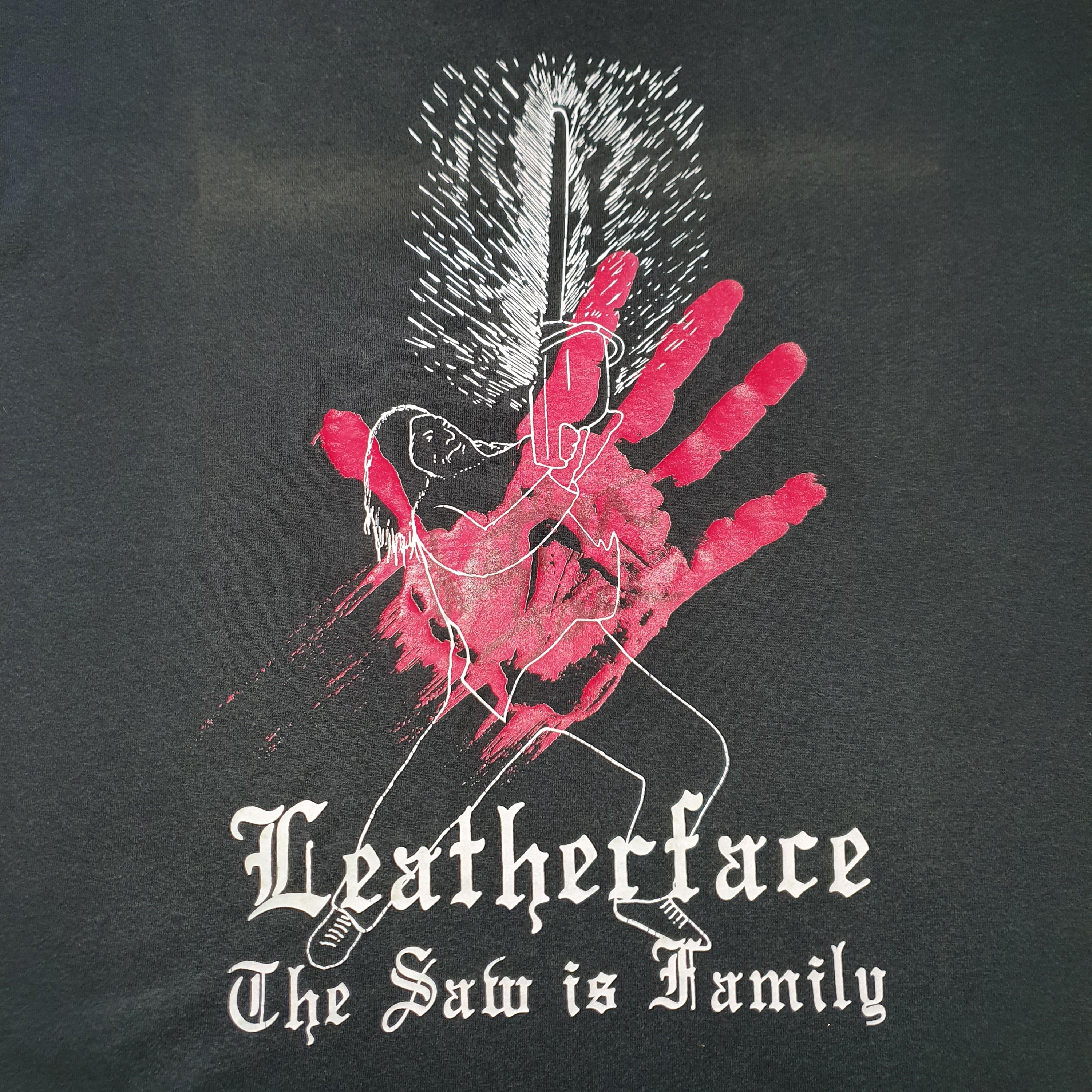 Vintage 90s LEATHERFACE IWA Japan T Shirt Size L / Rare Corporal