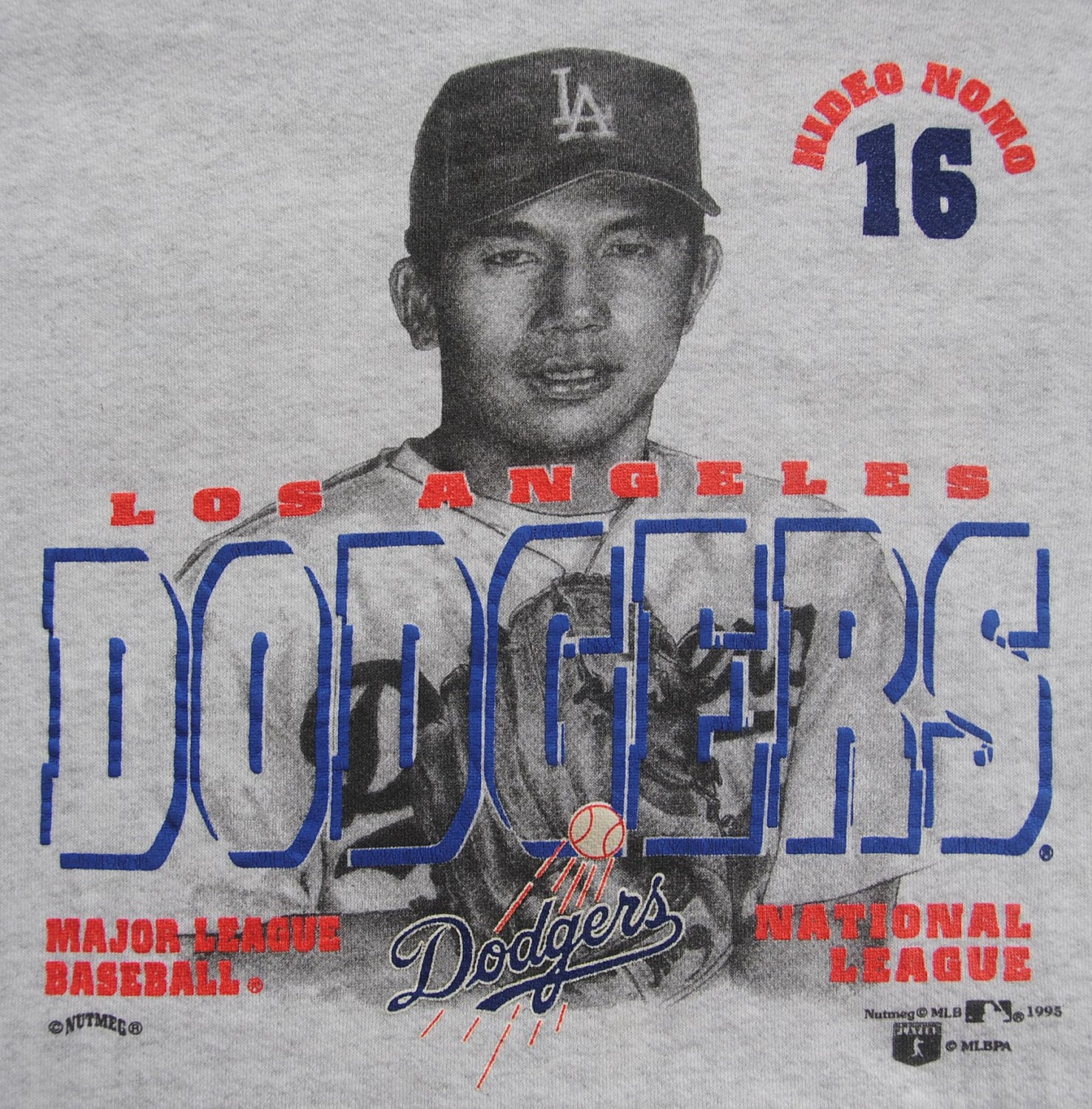 Vintage HIDEO NOMO Los Angeles Dodgers 1995 Sweatshirt Size Small 