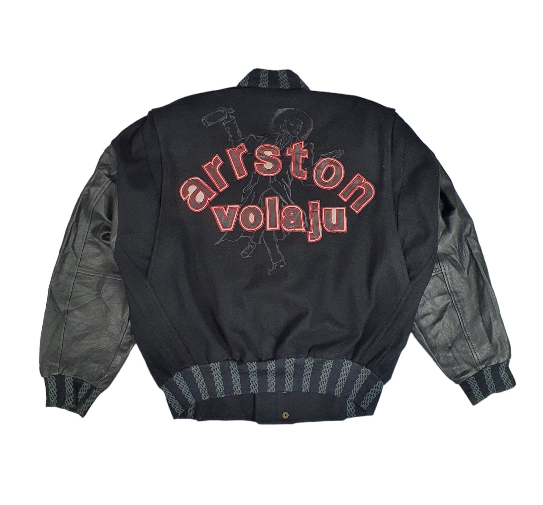Vintage ARRSTON VOLAJU by Kohshin Satoh 80s Varsity Jacket Size Medium / Rare Drunken Cowboy 1980s Japanese Fashion Designer Bomber Jacket - Etsy Vintage ARRSTON VOLAJU by Kohshin Satoh 80s Varsity Jacket Size Medium / Rare Drunken Cowboy 1980s Japanese Fashion Designer Bomber Jacket - Etsy