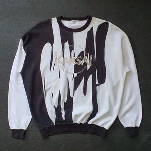 Vintage KANSAI YAMAMOTO Kansai Man Signature Sweatshirt sweater jumper M to L / 90s 1990s Japanese streetwear High fashion Harajuku pullover