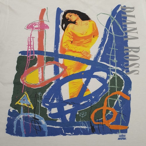 Vintage 1991 DIANA ROSS shops T shirt size X-Large / Rare 90s American Singer Pop Singer R&B Jazz Soul Hip Hop music Funk Rap Rapper tee
