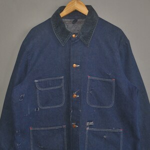 Vintage 70s WRANGLER Denim Chore Work Jacket Size 46 / XL / 1970s ...