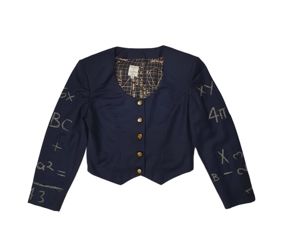 Vintage ICEBERG Cento X Cento 1994 Ladies Womens Cropped Blazer 