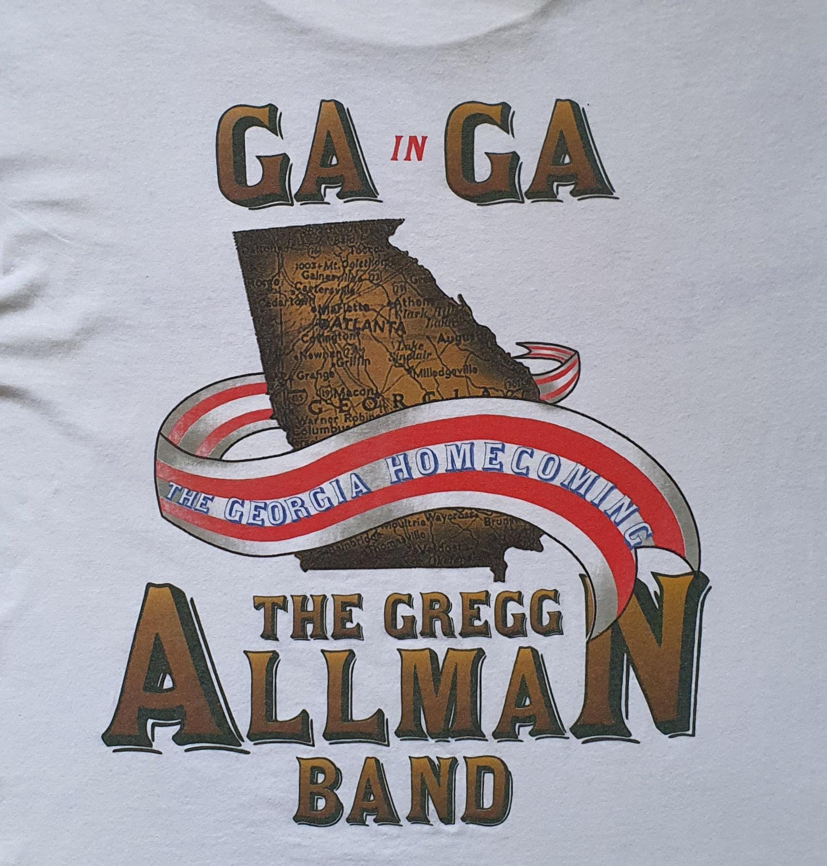 Vintage 1995 GREGG ALLMAN BAND Georgia Tour T Shirt Size M / 1990s