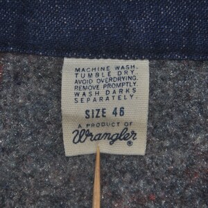 Vintage 70s WRANGLER Denim Chore Work Jacket Size 46 / XL / - Etsy