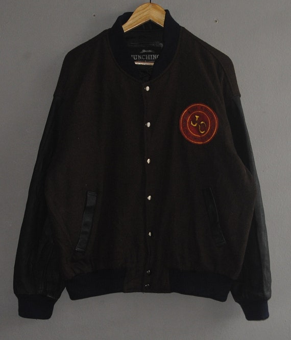 70s〜80s MEMBERS ONLY Wool Oversiz Jacket Vintage Gray Wool Members Only Zippered Bomber Jacket Coat