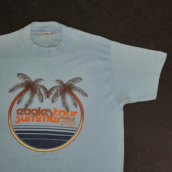 Vintage 1978 EAGLES Summer Tour T shirt size XS-S… - image 3