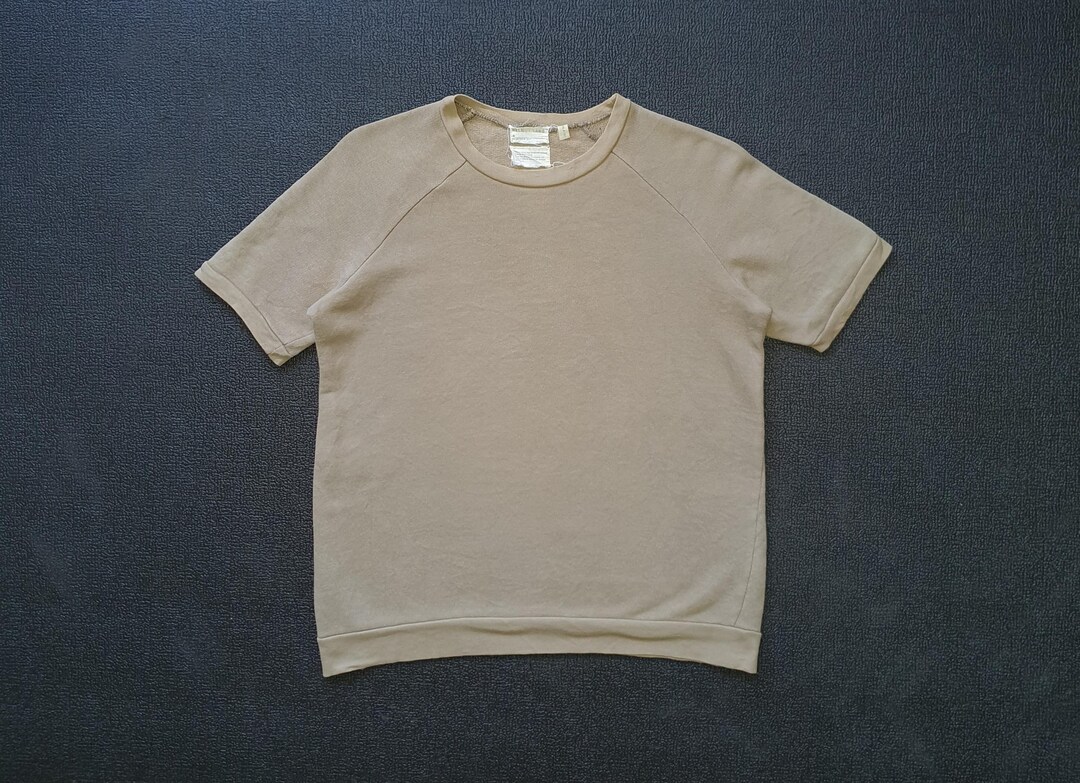 Vintage 1999 HELMUT LANG Short Sleeve Sweatshirt Size Small / 90s