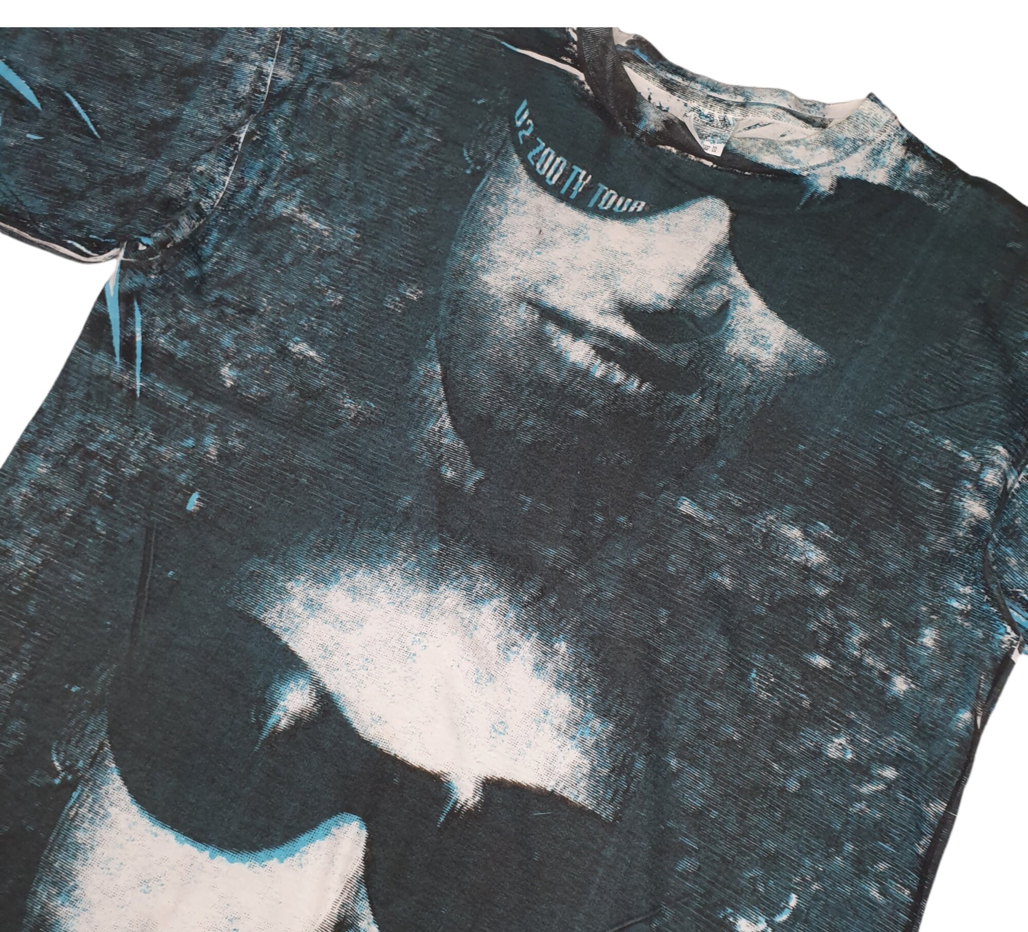 Vintage U2 Zoo TV Tour T Shirt Size Large- XL / 1990s All Over