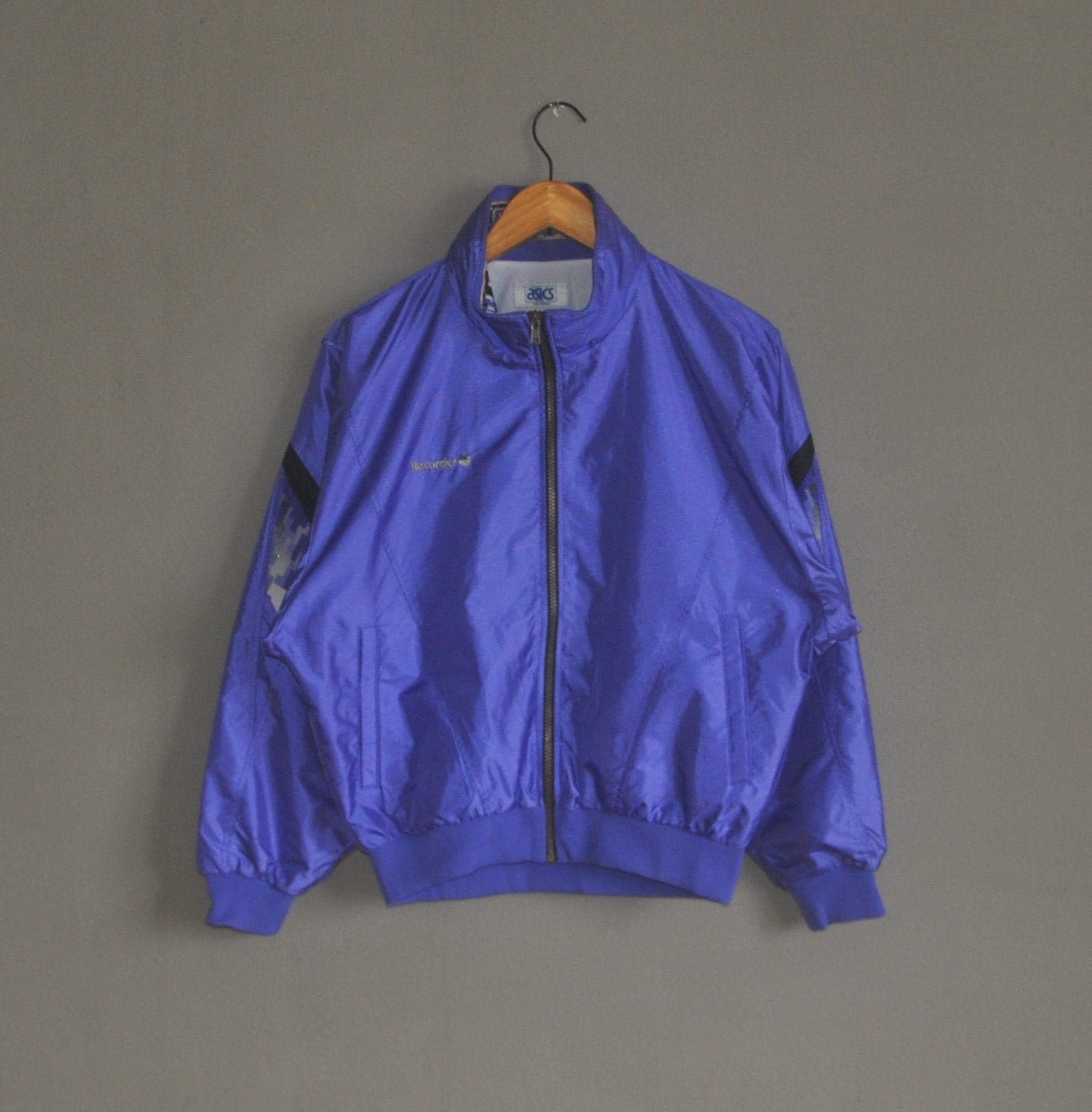 Vintage ASICS Recorder 1990s Light Windbreaker Size S/M Vintage ASICS Recorder 1990s Light Windbreaker Size S/M