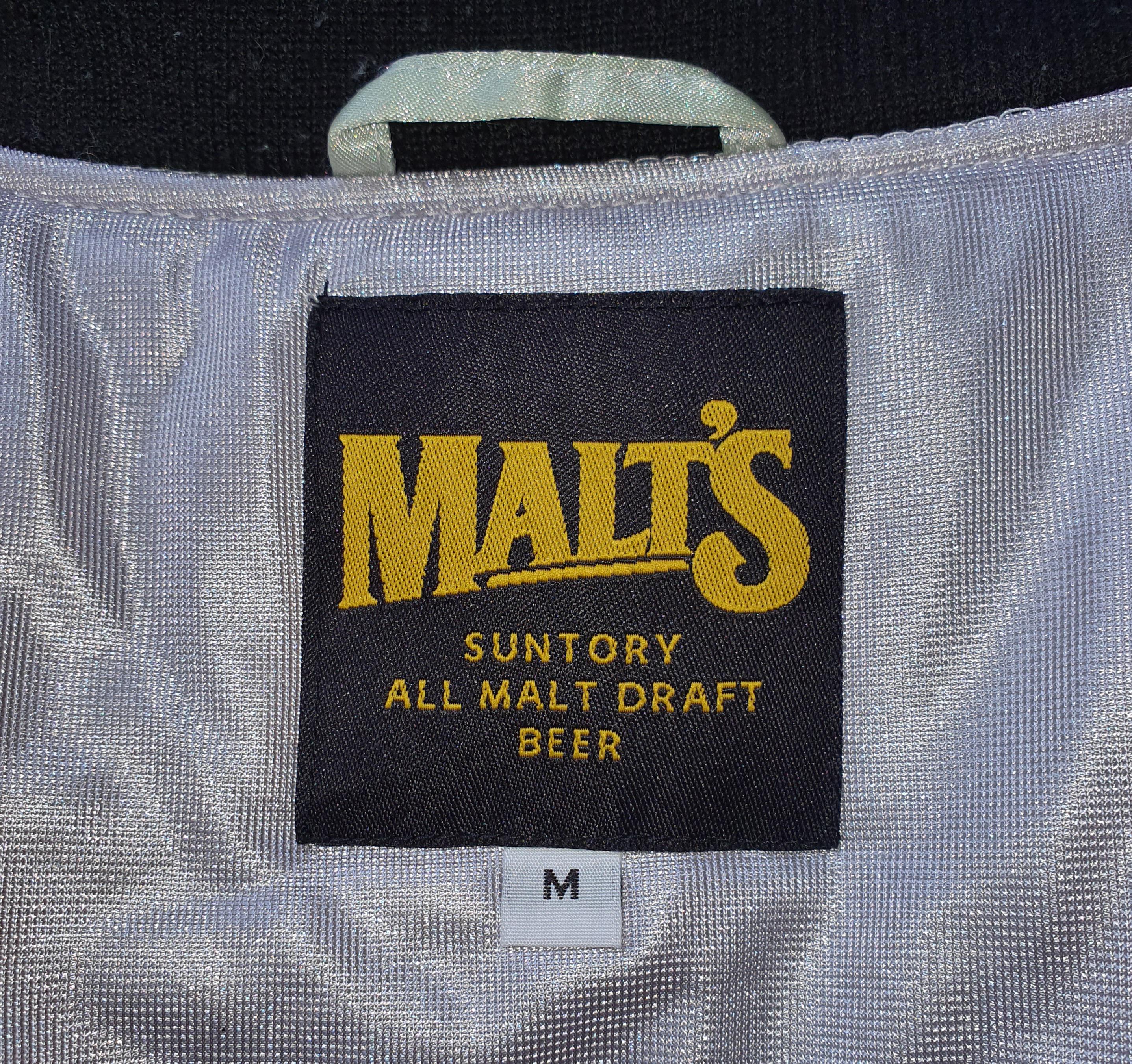 Vintage MALTS BEER Suntory Baseball Team 1990s Jacket Size Medium 